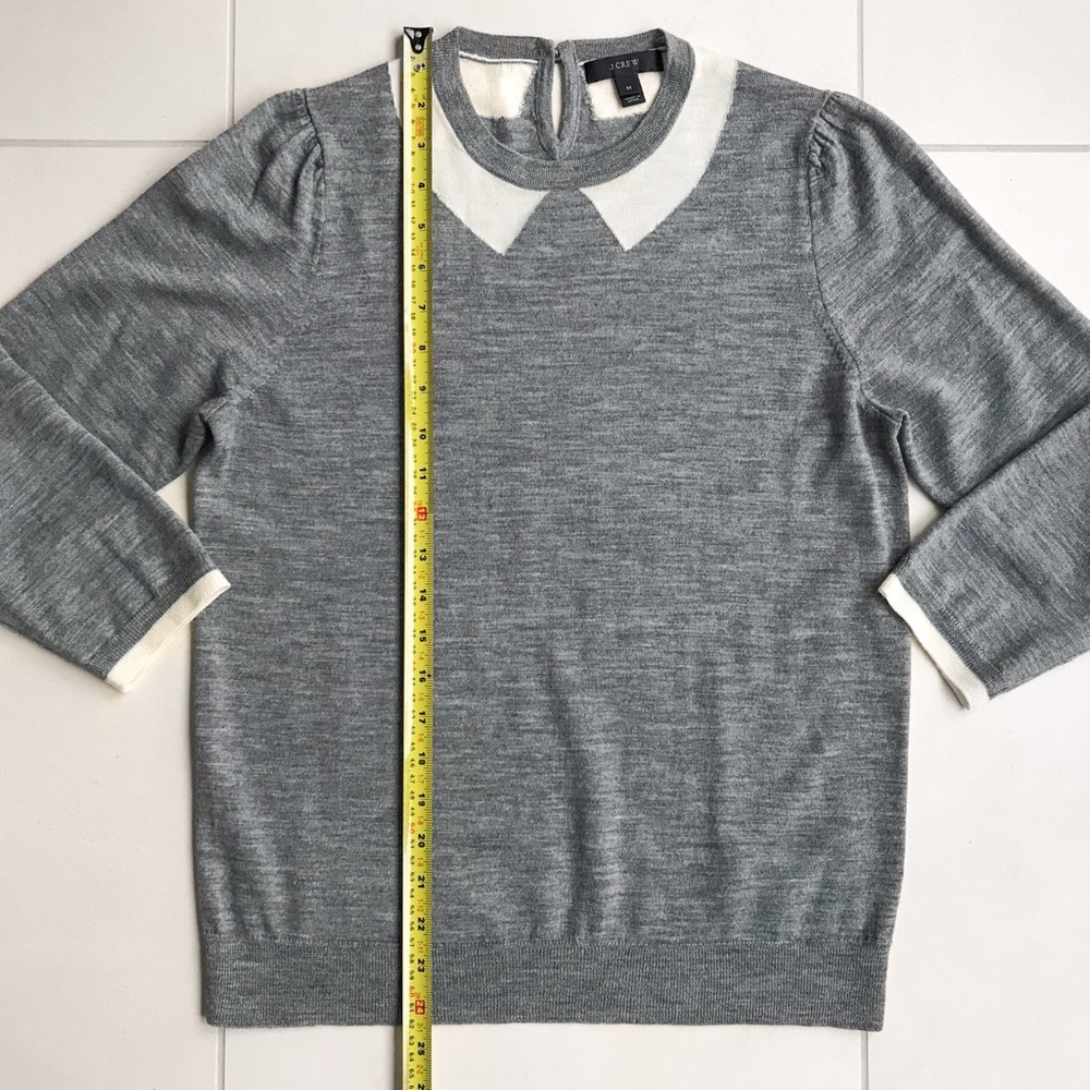 J.Crew Tippi Trompe L’Oeil 100% Merino Intarsia Sweater - Picture 9 of 15